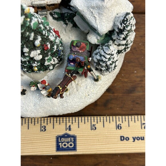 Vintage Thomas Kinkade St. Nicholas Circle Teleflora Diorama Music Box Works! - Picture 13 of 13
